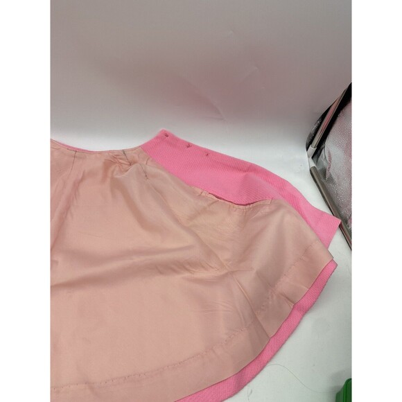 Adorable Pink Little Girls Cape w￼/ 3 Buttons Arm holes 18” Long 1960s Poncho - Picture 8 of 16